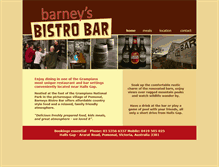 Tablet Screenshot of barneysbistrobar.com.au